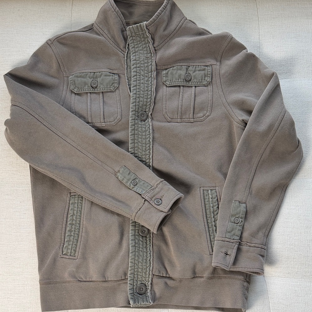 Sonoma Men's Taupe Military Style Jacket